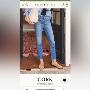 Frank and Eileen cork jeans